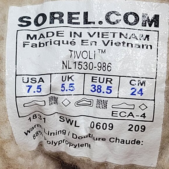 Sorel Tivoli Women's Red Waterproof Boots NL1530-986 US Size 7.5 - Picture 12 of 12